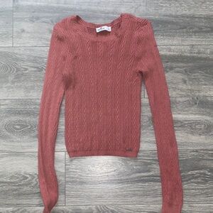 Hollister Women's Cable Knit Sweater - Rosewood